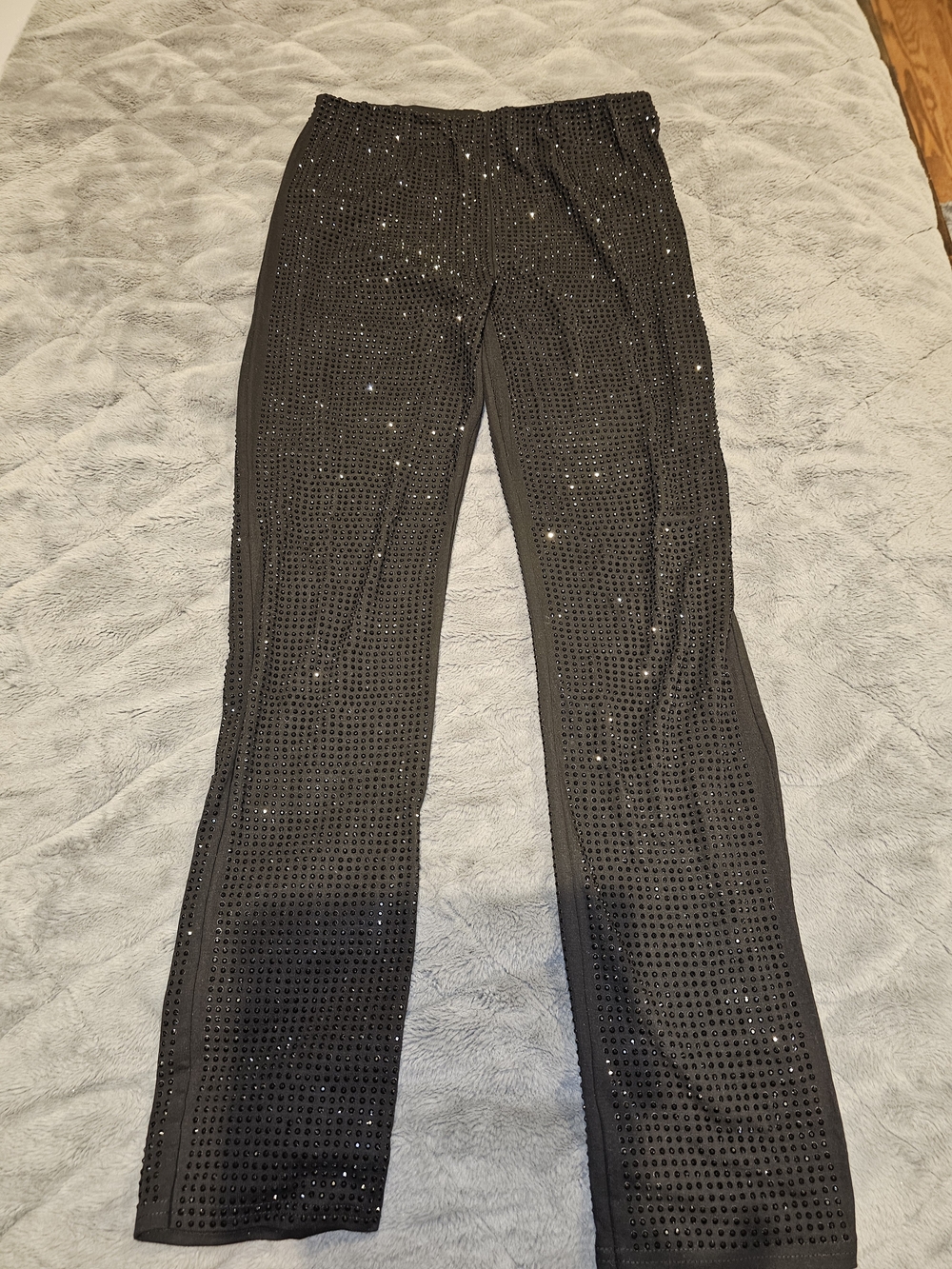 EUC - Day G Black Sequined Women’s Stretch Leggings